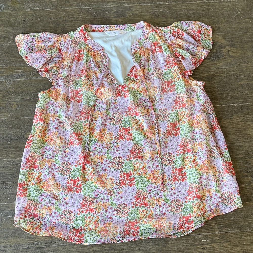 LC Lauren Conrad Floral Top